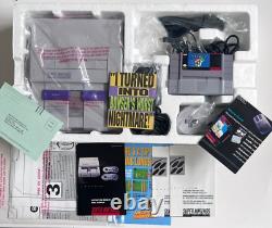 Super Nintendo NES SNES Super Set SNS-001 Complet en Boîte + SIM CITY