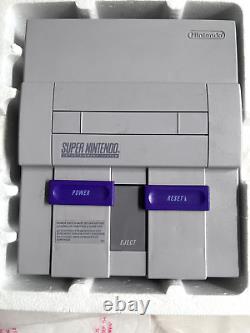 Super Nintendo NES SNES Super Set SNS-001 Complet en Boîte + SIM CITY