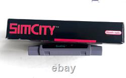 Super Nintendo NES SNES Super Set SNS-001 Complet en Boîte + SIM CITY