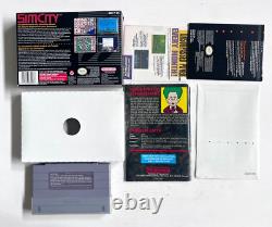 Super Nintendo NES SNES Super Set SNS-001 Complet en Boîte + SIM CITY