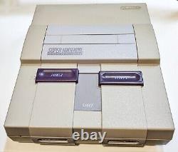 Super Nintendo SNES 001 bundle console + 1 manette + 2 jeux testés