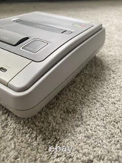 Super Nintendo SNES ÉNORME bundle console 2 manettes 8 jeux Mario Street Fighter DK CL3