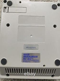 Super Nintendo SNES ÉNORME bundle console 2 manettes 8 jeux Mario Street Fighter DK CL3