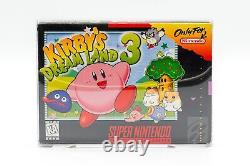 Super Nintendo SNES Kirby Dream Land 3 Boîte de jeu vidéo & manuel King Dedede 1997