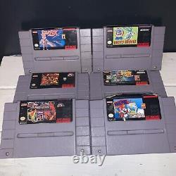 Super Nintendo (SNES) Lot de 6 jeux testés et fonctionnant