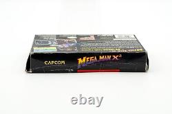 Super Nintendo SNES Mega Man X 2 Jeu vidéo, boîte et manuel Capcom 1995 X-Hunters