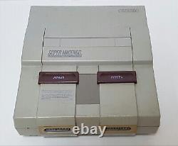Super Nintendo SNES SNS-001 Console Authentique Testé Fonctionnant Sans Fils avec Jeux