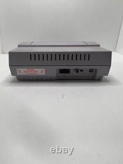 Super Nintendo SNES SNS-001 Lot de console avec 4 jeux testés / fonctionnels