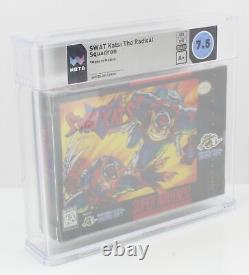 Super Nintendo SNES SWAT Kats The Radical Squadron (1995) WATA 7.5 A+ 	 	<br/> Les SWAT Kats : Escadron radical de la Super Nintendo SNES (1995) WATA 7.5 A+