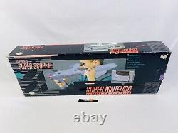 Super Nintendo SNES Super Scope 6 Pistolet Light Complet en Boîte avec Jeu et Manuel
