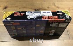 Super Nintendo SNES Super Set Complet dans la boîte Bundle CIB ! Testé ! Lire la description