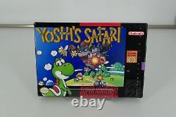 Super Nintendo SNES Yoshi's Safari Complet CIB Testé Fonctionnel Jeux Vidéo Comme Neuf