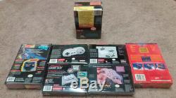 Super Nintendo Snes Accessoires Lot Jeu Super Gameboy Asciipad Genie