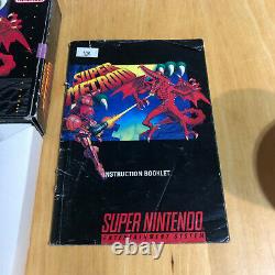 Super Nintendo / Snes Boxed Ntsc Super Metroid Complet Vgc
