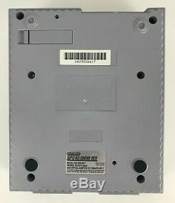 Super Nintendo Snes Bundle Console (sns-001) 2 Nouveaux Contrôleurs Et Cordelettes Nettoyé