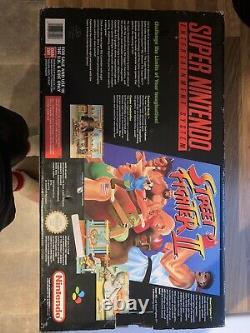 Super Nintendo Snes Console Boxed Street Fighter II 2 Pal Pas De Décoloration
