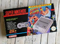 Super Nintendo Snes Console Boxed Street Fighter II Edition Vintage Retro