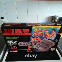 Super Nintendo Snes Console Boxed Street Fighter II Testé Working Pal