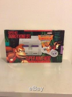 Super Nintendo Snes Console Console Donkey Kong Country Rare Jamais Utilisé