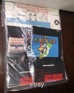 Super Nintendo Snes Console Mario World Original New In Box 1994 Never Used Nib