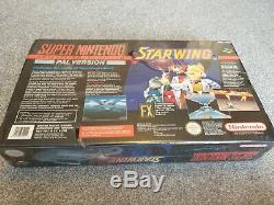 Super Nintendo Snes Console Starwing Étanche Marque New Uk Pal Collector Très Rare