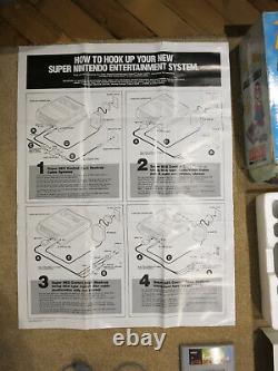 Super Nintendo Snes Console Super Mario All Stars World Set Boxed Pal Bundle