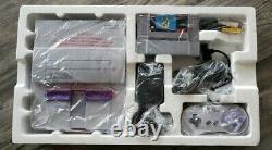 Super Nintendo Snes Console Super Set En Boîte Avec Jeu Super Mario World