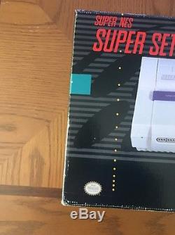 Super Nintendo Snes Console System Box Boxed Mario World Complete Cib Nice