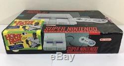 Super Nintendo Snes Console System Dans Box Boxé Ken Griffey Jr. Complete Nice Ex
