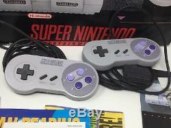 Super Nintendo Snes Console Système F-zero Cible Complete Edition En Boîte, Testé