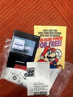 Super Nintendo Snes Control Set Console Original Box & Styrofoam Insert Rare
