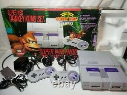 Super Nintendo Snes Donkey Kong Console Avec Boîte