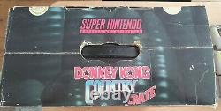 Super Nintendo Snes Donkey Kong Crate Console Boîte 100% Complet V-good