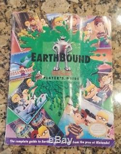 Super Nintendo Snes Earthbound Avec Big Box + Guide Scratch & Sniff Lire Tous