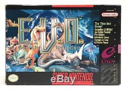 Super Nintendo Snes Evo E. V. O. Rechercher Eden Box + Plateau Authentique No Game
