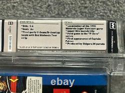 Super Nintendo Snes F-zero 1991 Usine Scelled Wata Graded 9.4 A+ Mib Misb Nouveau