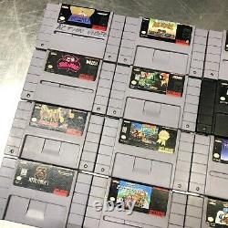 Super Nintendo Snes Games Lot De 12 Système De Divertissement Authentique (testé)
