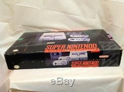 Super Nintendo Snes Gaming Console En Boîte D'origine Avec Deux Contrôleurs Bundle