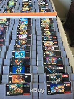 Super Nintendo Snes Jeux Collection De 194 Jeux. Excellents Titres