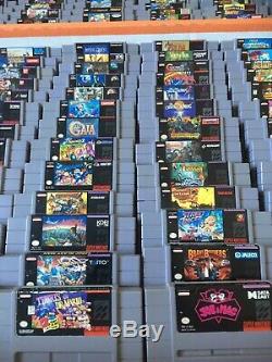 Super Nintendo Snes Jeux Collection De 194 Jeux. Excellents Titres