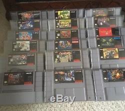 Super Nintendo Snes Jeux Lot Collection De 209 Jeux. Titres Excellents