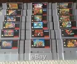 Super Nintendo Snes Jeux Lot Collection De 209 Jeux. Titres Excellents