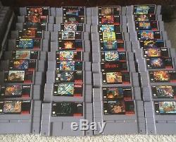 Super Nintendo Snes Jeux Lot Collection De 209 Jeux. Titres Excellents