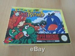 Super Nintendo Snes Jeux Super Mario World 2 Copain Yoshis Island En Boîte