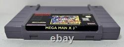 Super Nintendo Snes Mega Man X3 Cartouche De Jeu Authentique / Nettoyé / Testé #2