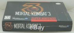 Super Nintendo Snes Mortal Kombat 3 Brand New Scellé En Usine