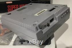 Super Nintendo Snes Nes Système Console Boîte Complète Boxed F-zero Cib Rare