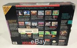Super Nintendo Snes Nes Système Console Boîte Complète Boxed F-zero Cib Rare