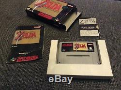 Super Nintendo Snes Original- Zelda Un Lien Vers Le Passé Pal Ovp Boxed Secret Conseils