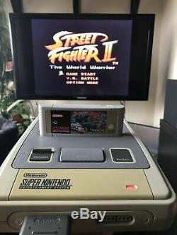 Super Nintendo Snes Rue Console Fighter II 2 Coffret + Livret Original Travail